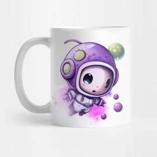 A Journey into Space with Astronaut Purple and Fluffy Mug